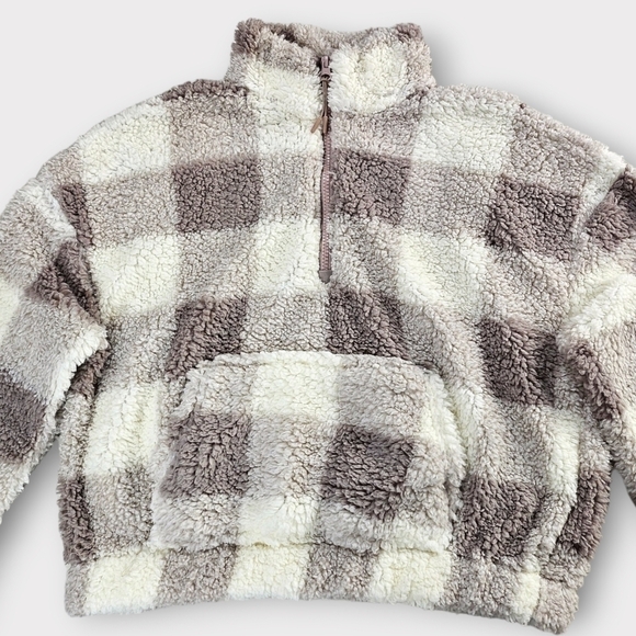 Hippie Rose Sherpa Quarter-Zip Long-Sleeve Top - Picture 9 of 15